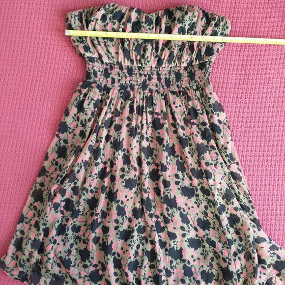 Urban Outfitters Kimchi Blue Floral Print Strapless Mini Dress - Picture 4 of 14